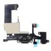 Dock Connector Charging Port and Headphone Jack Flex/     for iPhone 5 Black